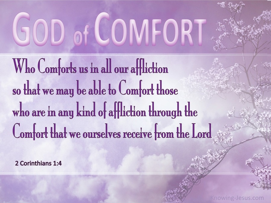 2 Corinthians 1:4 God Of All Comforts (pink)